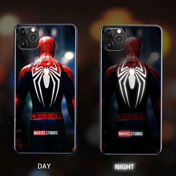 LED Smart Luxury iPhone 13 Series Shockproof Marvel Avengers Cases - Picture 1 of 6